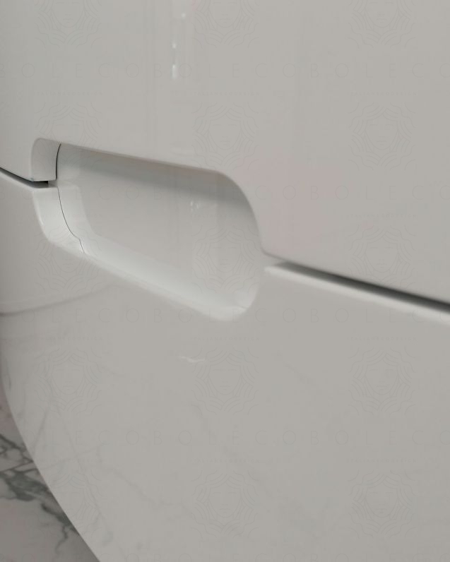 Mobile bagno sospeso Lady, curvo, cm.74 Mobile bagno sospeso Lady, curvo, cm.74