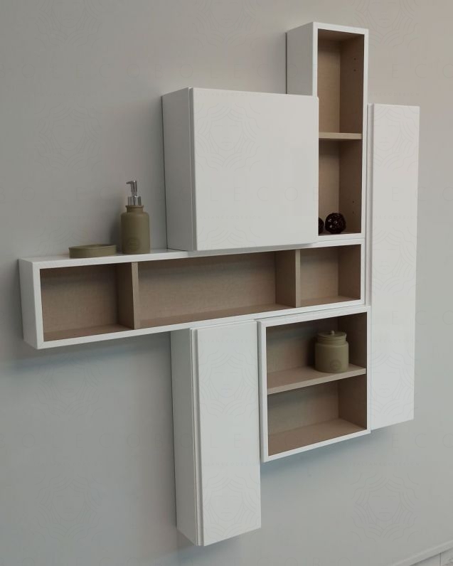 Pensile bagno bianco lucido, cm.20x60 Pensile bagno bianco lucido, cm.20x60