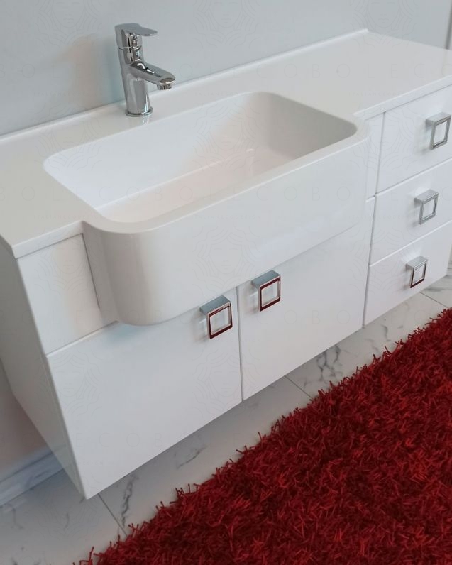 Mobile bagno sospeso Ariel cm.100 completo di specchio Mobile bagno sospeso Ariel cm.100 completo di specchio