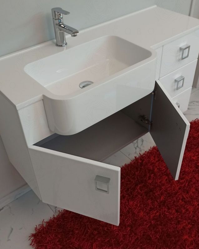 Mobile bagno sospeso Ariel cm.100 completo di specchio Mobile bagno sospeso Ariel cm.100 completo di specchio