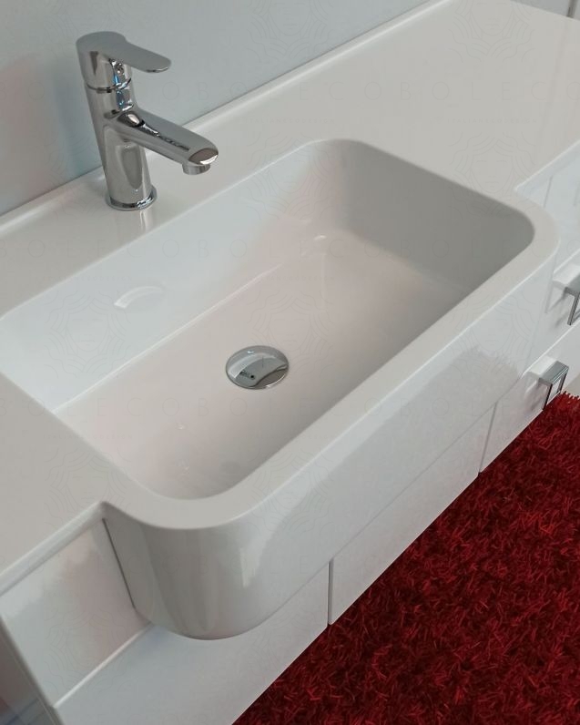 Mobile bagno sospeso Ariel cm.100 completo di specchio Mobile bagno sospeso Ariel cm.100 completo di specchio