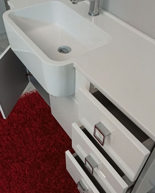 Mobile bagno sospeso Ariel cm.100 completo di specchio Mobile bagno sospeso Ariel cm.100 completo di specchio