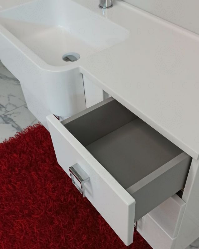 Mobile bagno sospeso Ariel cm.100 completo di specchio Mobile bagno sospeso Ariel cm.100 completo di specchio