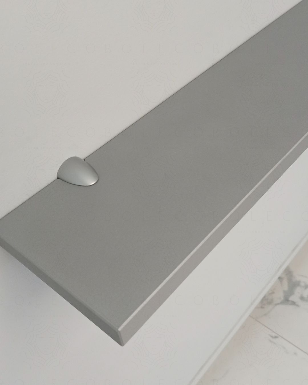 Baño Diseño Key-Mensola Bagno Motivo 55 cm in Acciaio Inox Colore Cromo 