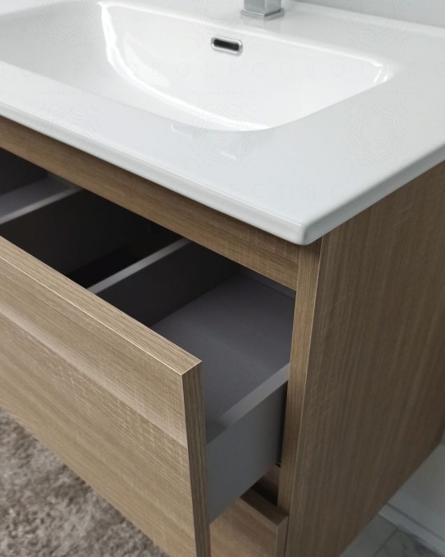 Mobile bagno sospeso Imperial cm.74 con specchio led Mobile bagno sospeso Imperial cm.74 con specchio led