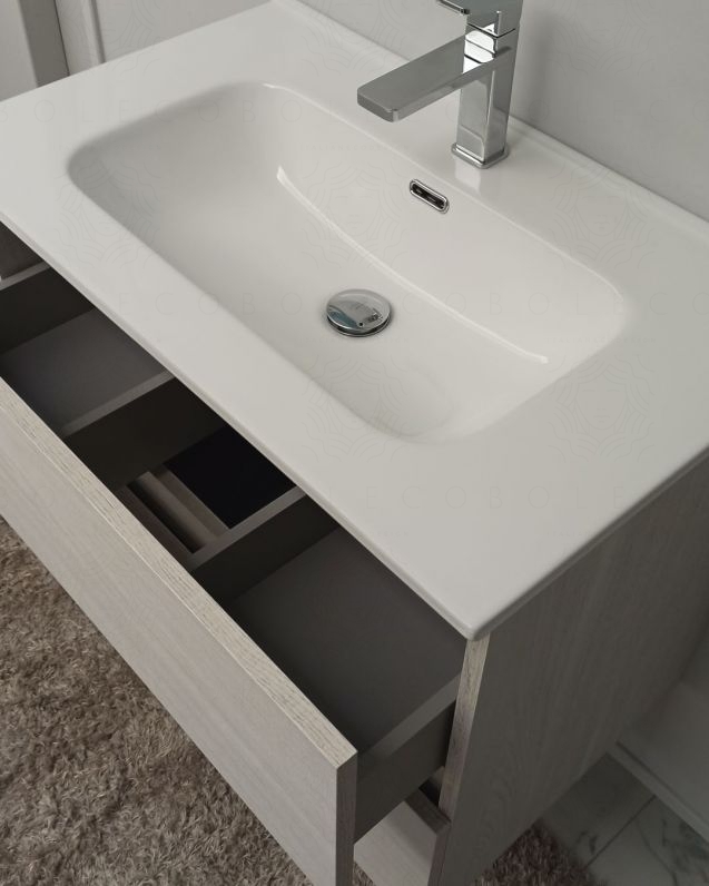 Mobile bagno sospeso Imperial cm.74 con specchio led Mobile bagno sospeso Imperial cm.74 con specchio led