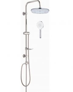 Colonna doccia Linda cromo, completa di soffione, doccino e