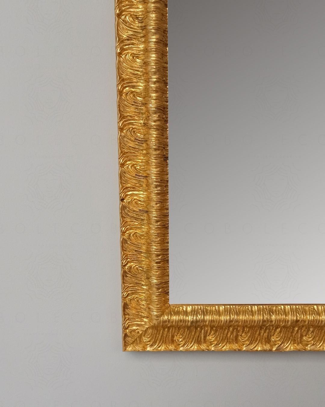 Specchio quadrato con cornice, cm.80x80