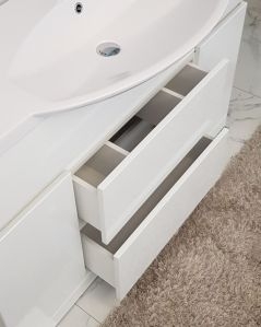Mobile bagno a terra Silvia, cm.120, completo di specchio e