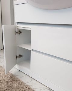 Mobile bagno a terra Silvia, cm.120, completo di specchio e