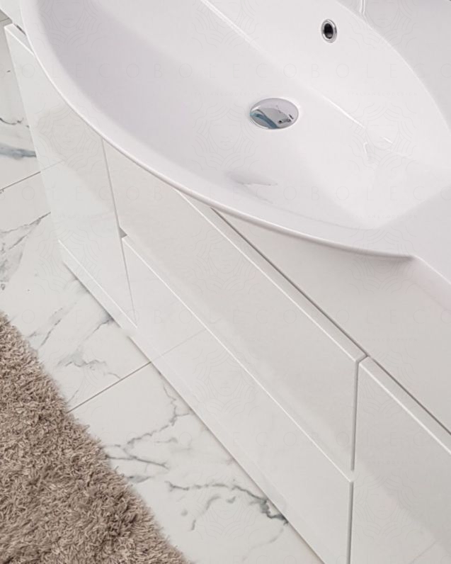 Mobile bagno a terra Silvia, cm.120, completo di specchio e Mobile bagno a terra Silvia, cm.120, completo di specchio e