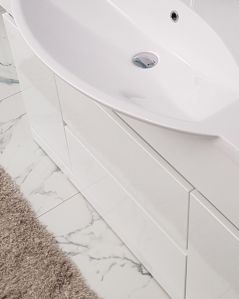 Mobile bagno a terra Silvia, cm.120, completo di specchio e