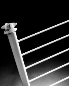 Mensola asciugabiancheria universale, bianco, made in Italy