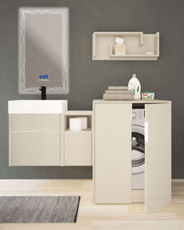 Colonna bagno porta lavatrice Diadema cm.70x93 Colonna bagno porta lavatrice Diadema cm.70x93