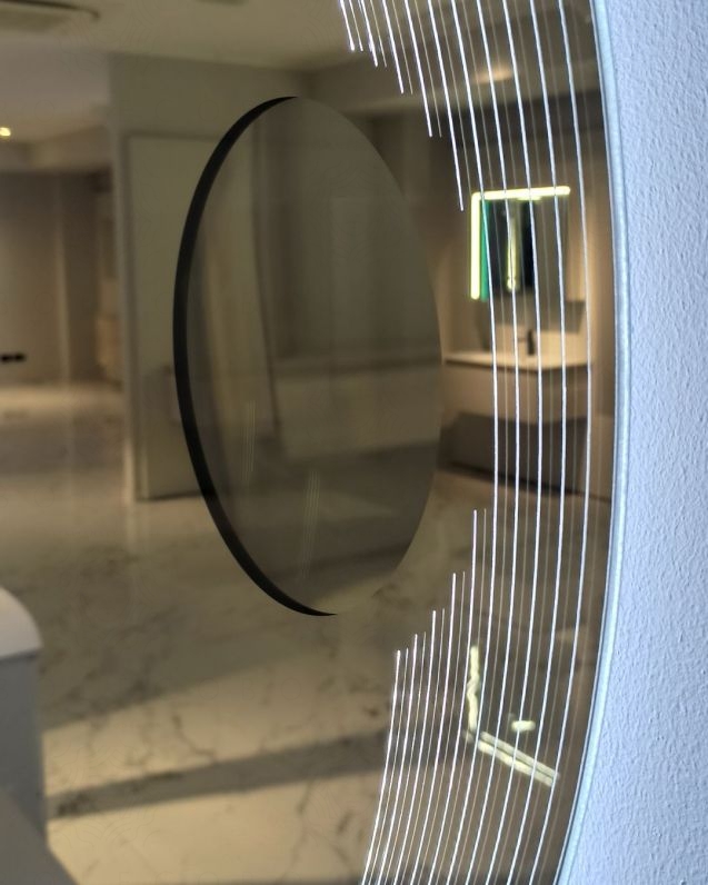 Specchio led con ingranditore, cm.90x90